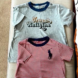 Boys True Religion & Polo Ralph Lauren shirts